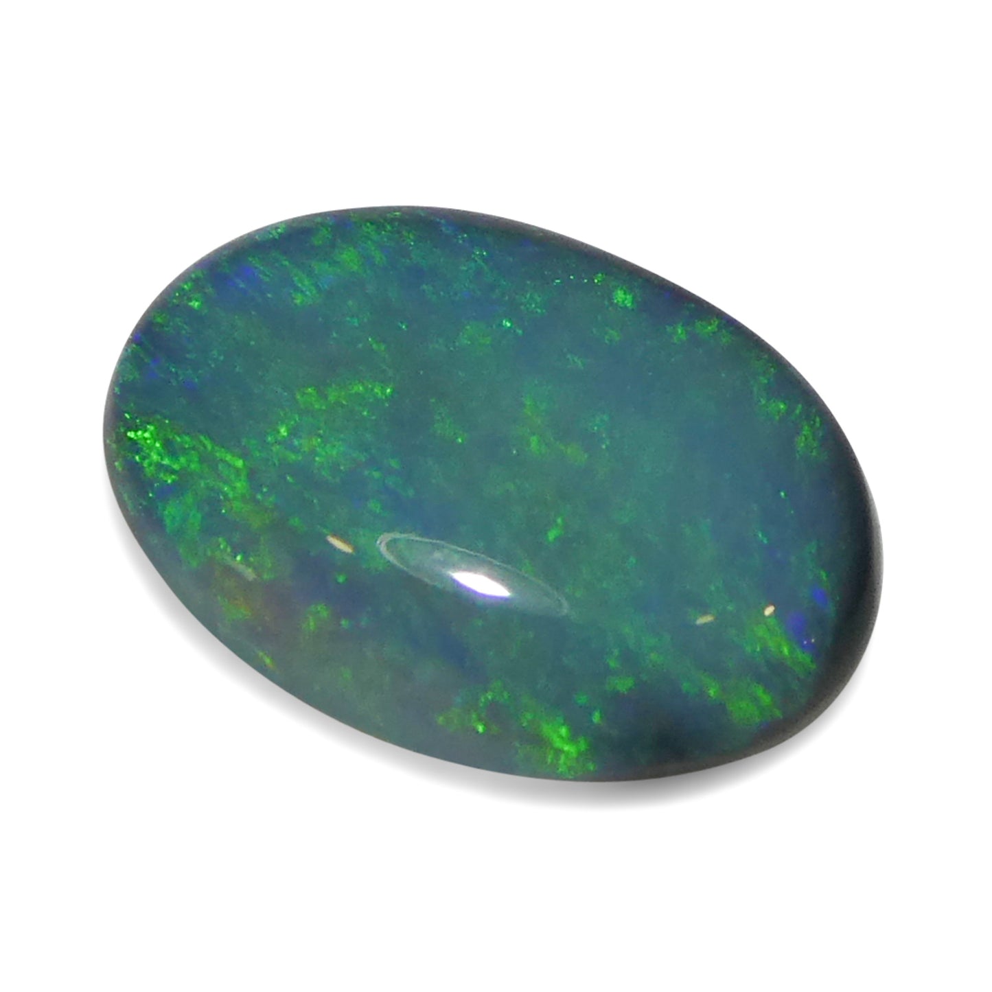 0.59ct Oval Cabochon Gray Opal from Australia