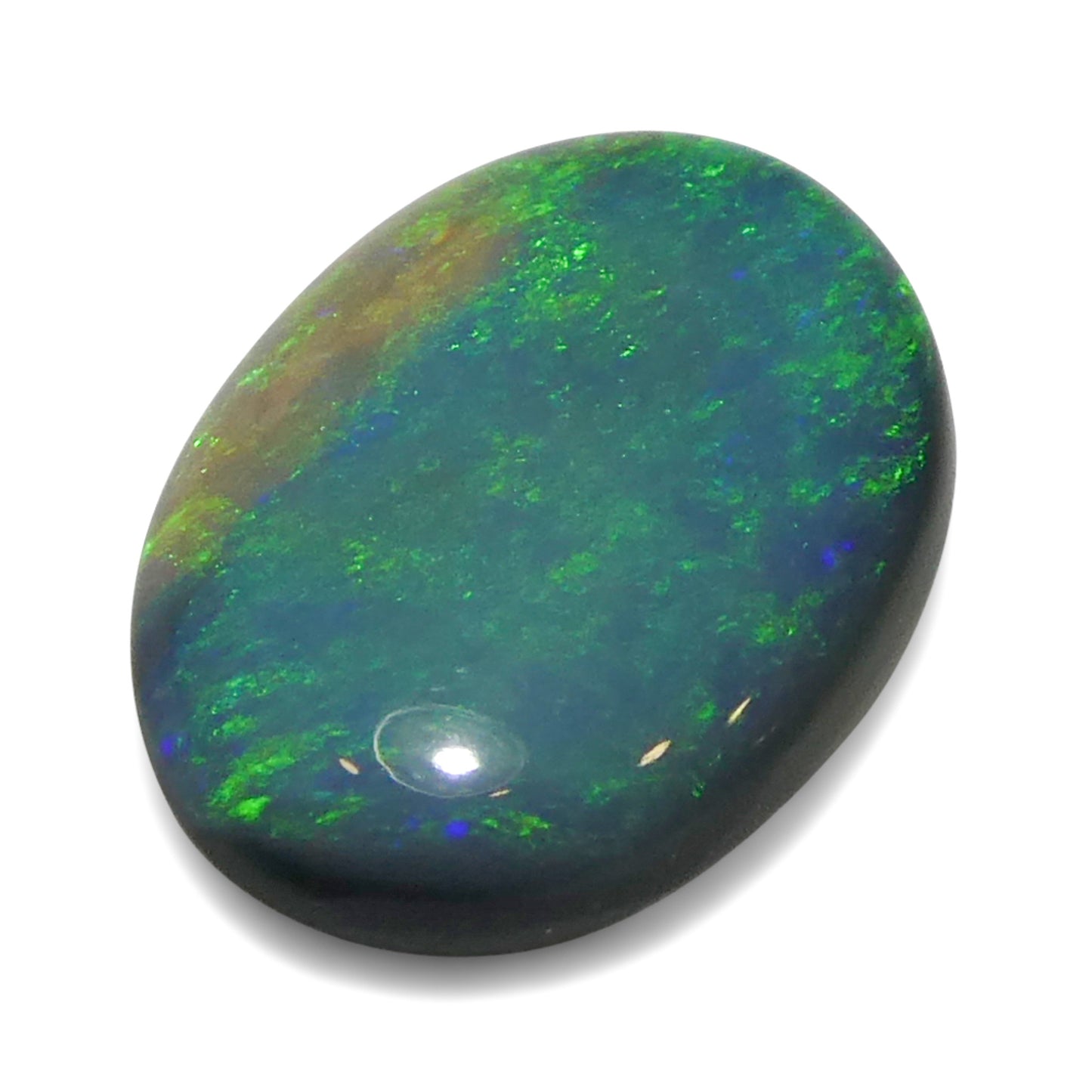 0.59ct Oval Cabochon Gray Opal from Australia