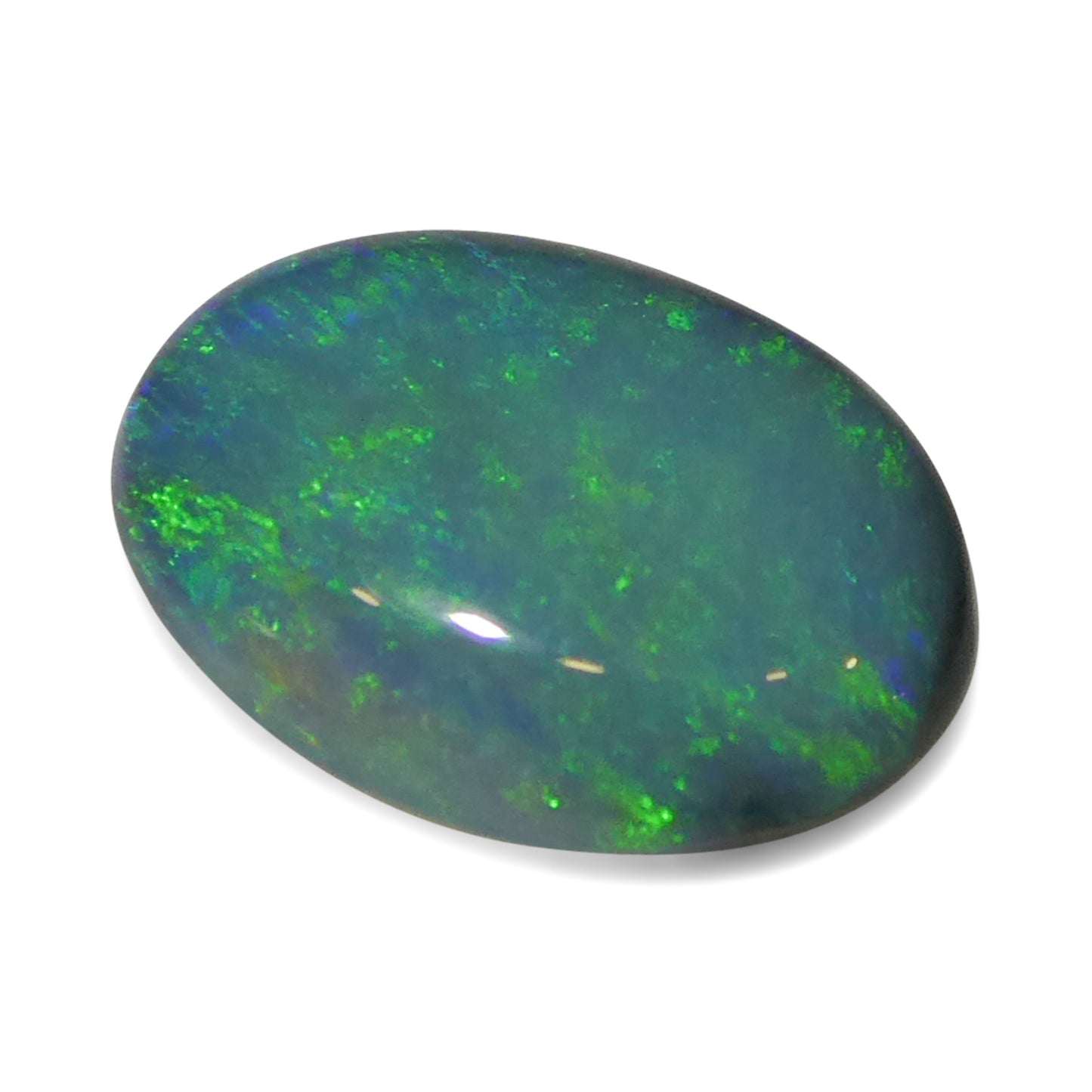 0.59ct Oval Cabochon Gray Opal from Australia