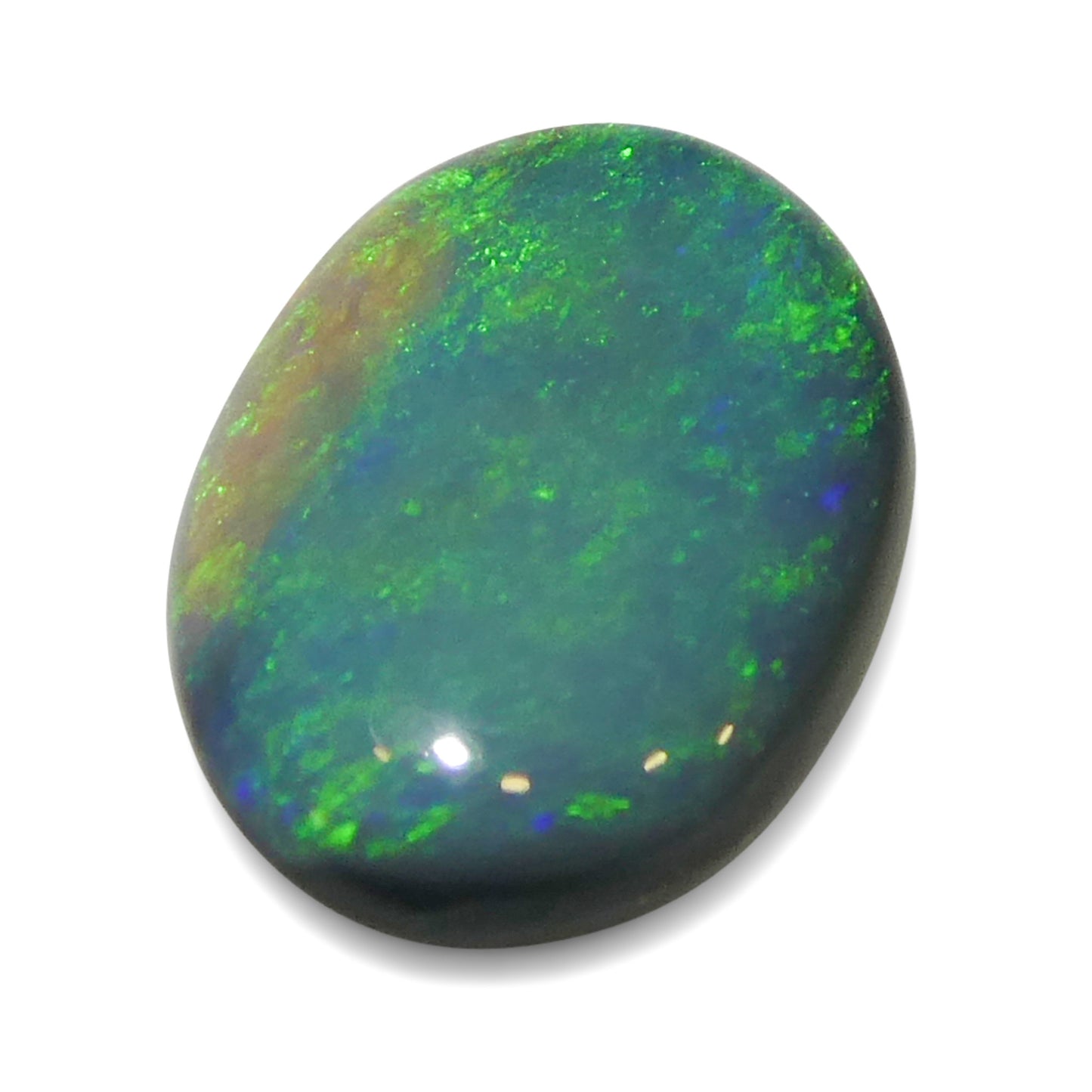 0.59ct Oval Cabochon Gray Opal from Australia