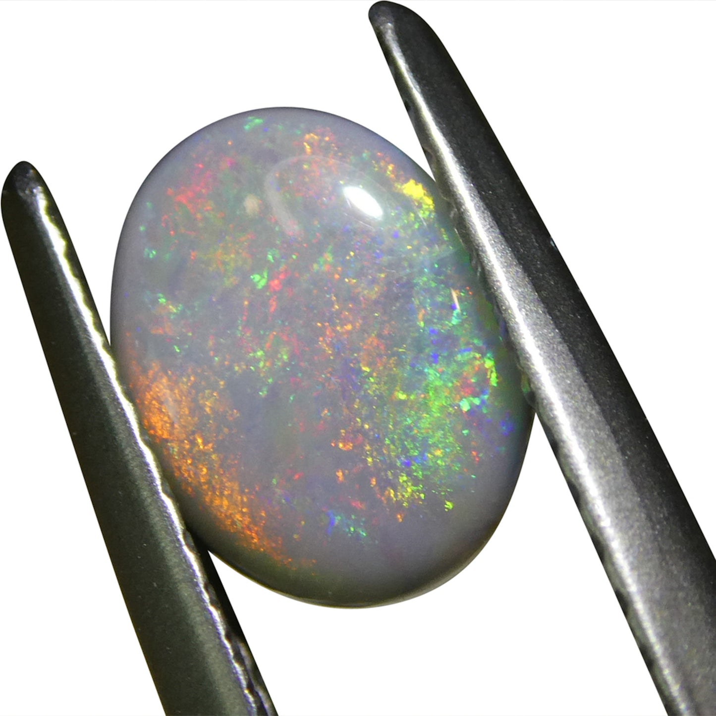 0.73ct Oval Cabochon Gray Opal from Australia