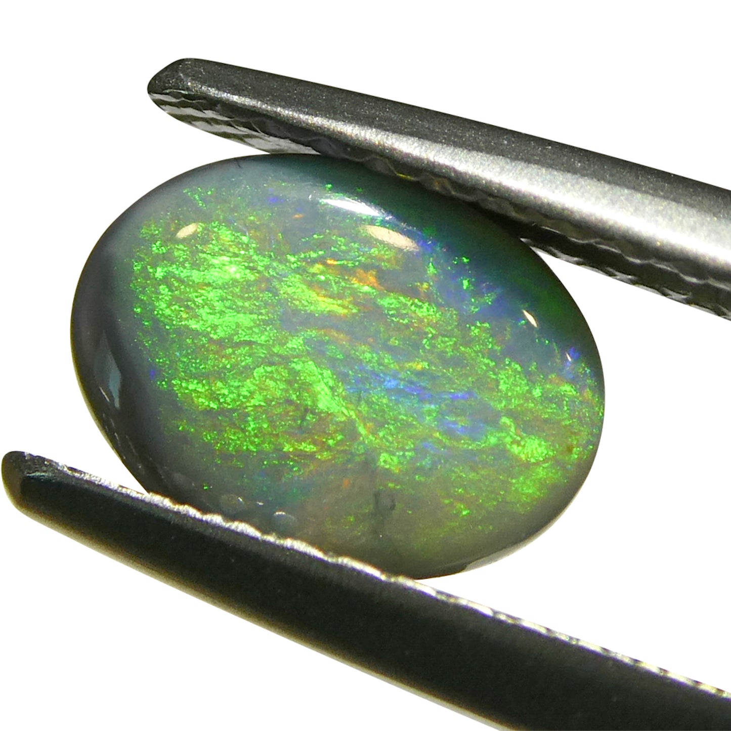 0.64ct Oval Cabochon Gray Opal from Australia