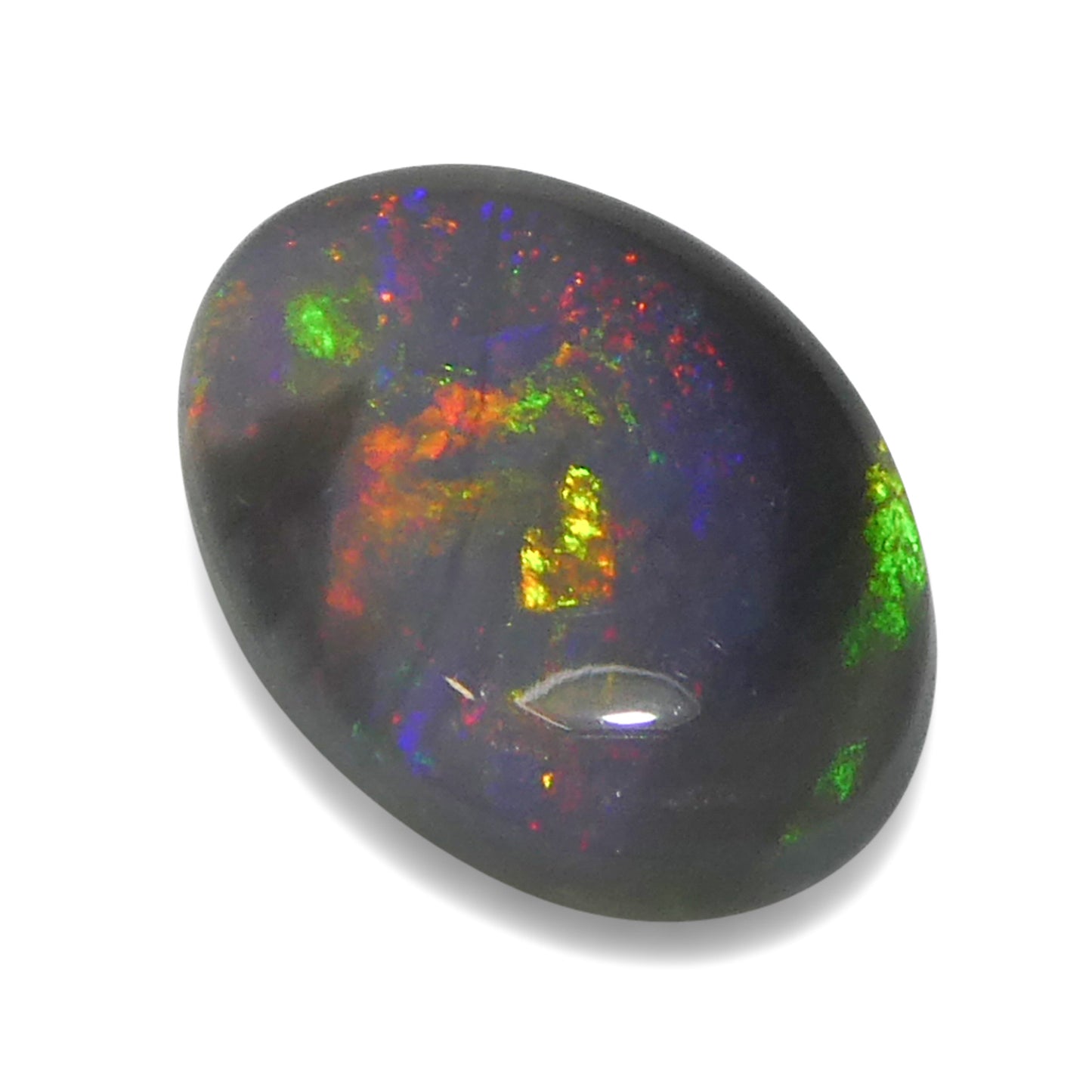 0.63ct Oval Cabochon Gray Opal from Australia