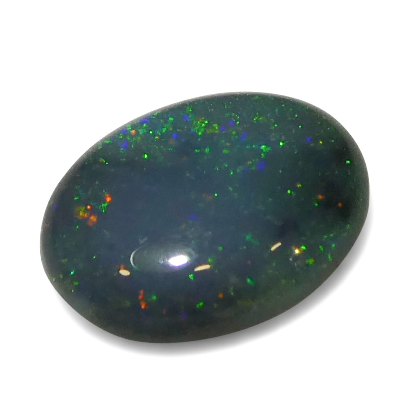 0.83ct Oval Cabochon Gray Opal from Australia