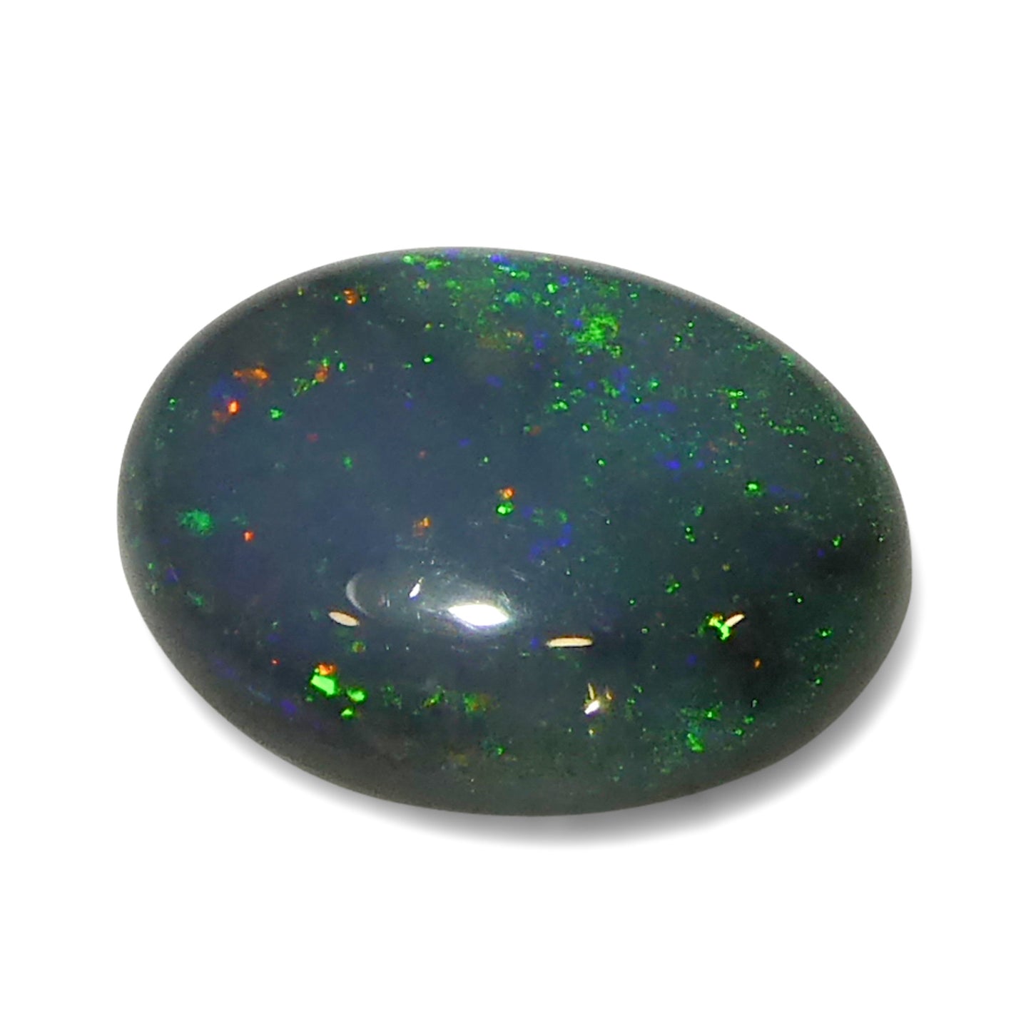 0.83ct Oval Cabochon Gray Opal from Australia