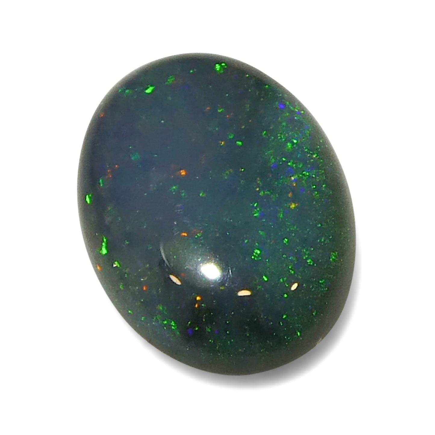 0.83ct Oval Cabochon Gray Opal from Australia