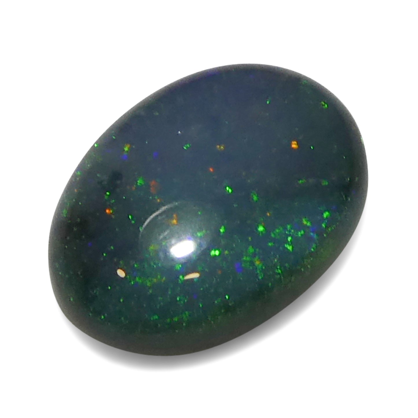 0.83ct Oval Cabochon Gray Opal from Australia