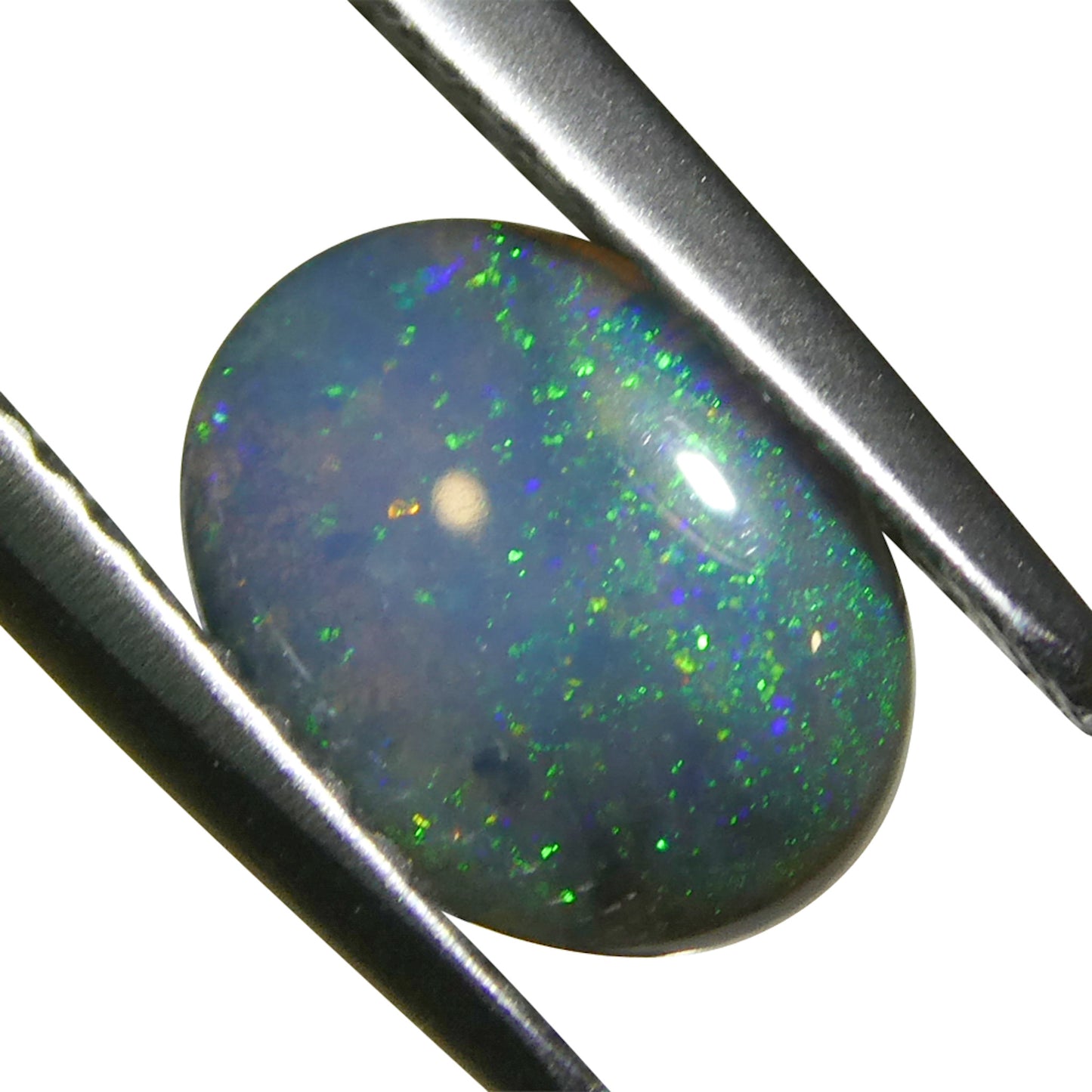 0.83ct Oval Cabochon Gray Opal from Australia