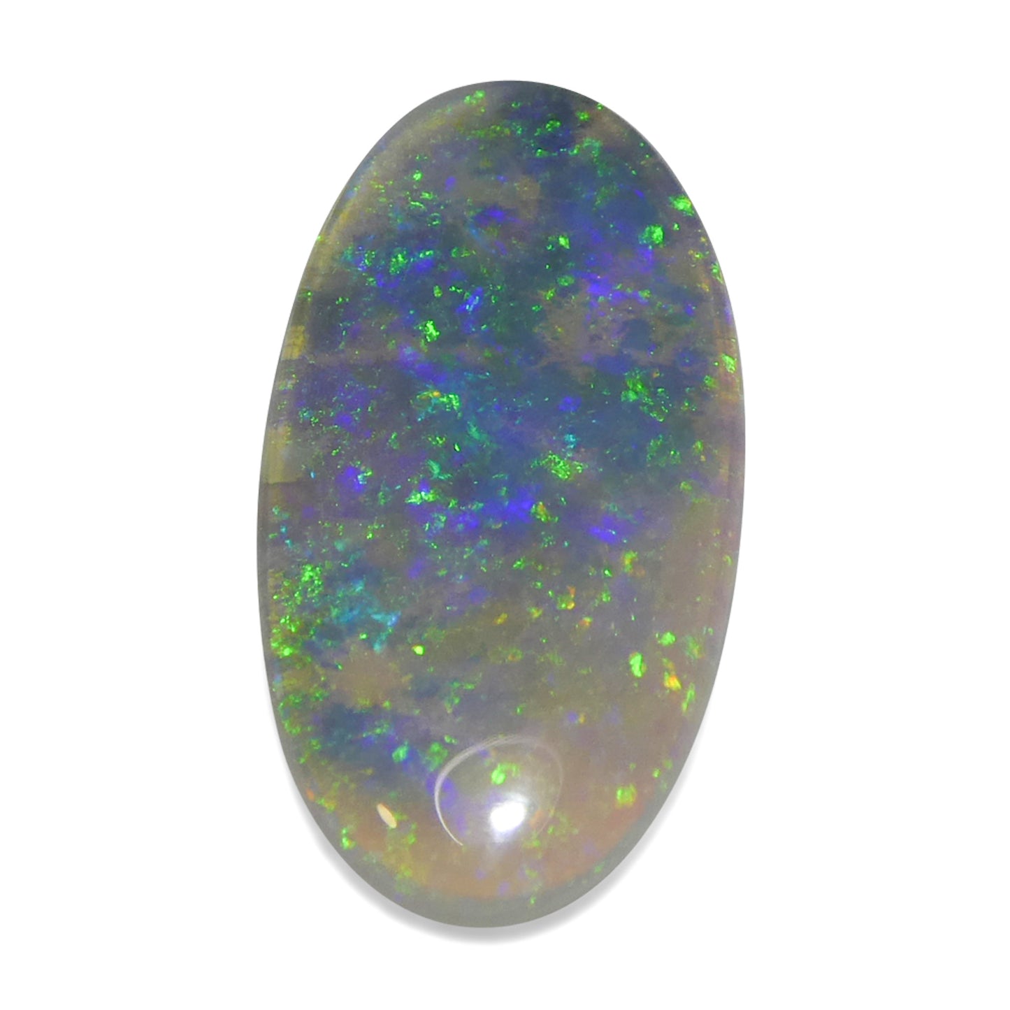 1.5ct Oval Cabochon White Opal from Australia