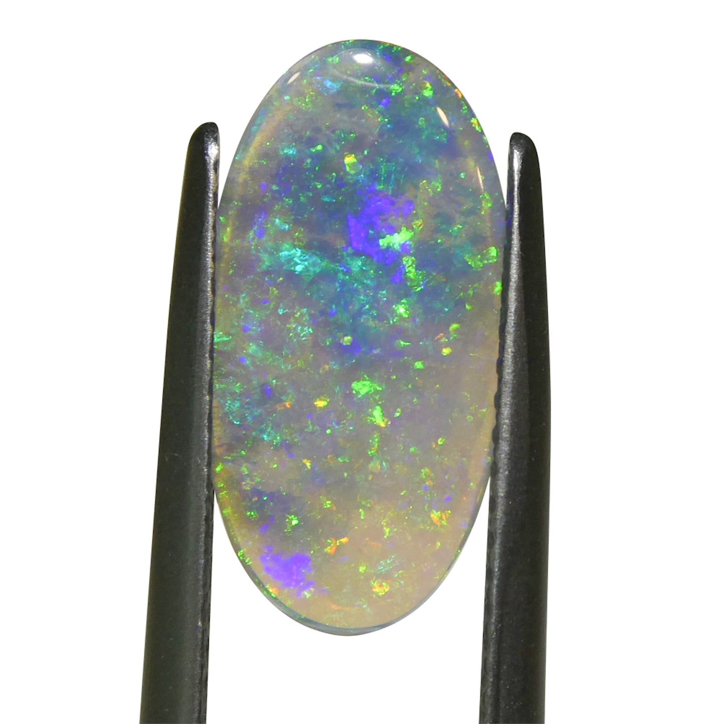 1.5ct Oval Cabochon White Opal from Australia