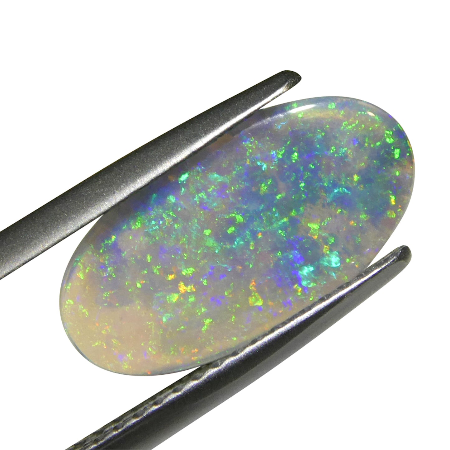 1.5ct Oval Cabochon White Opal from Australia