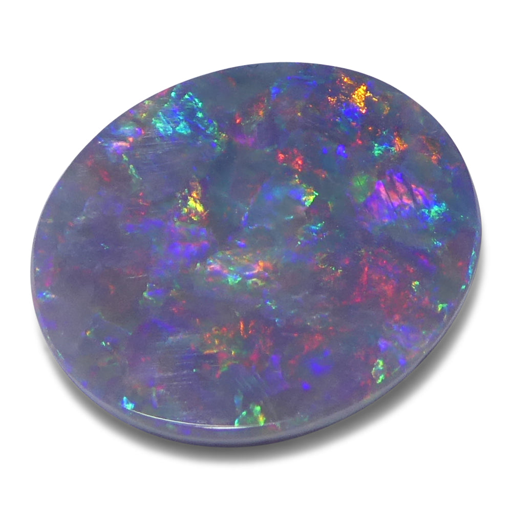 2.8ct Oval Cabochon Grey Opal from Australia