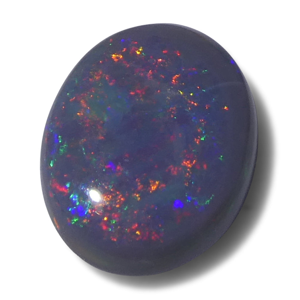 1.1ct Oval Cabochon Grey Opal from Australia