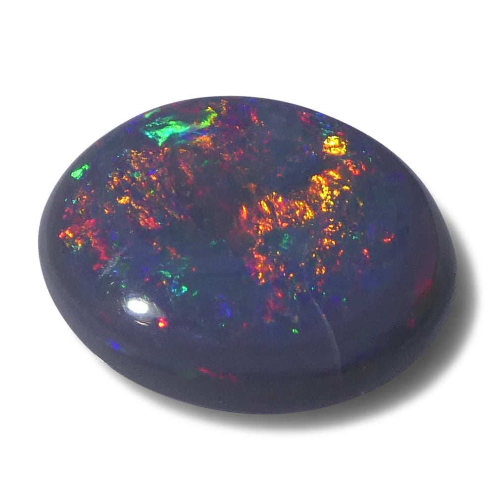 1.1ct Oval Cabochon Grey Opal from Australia