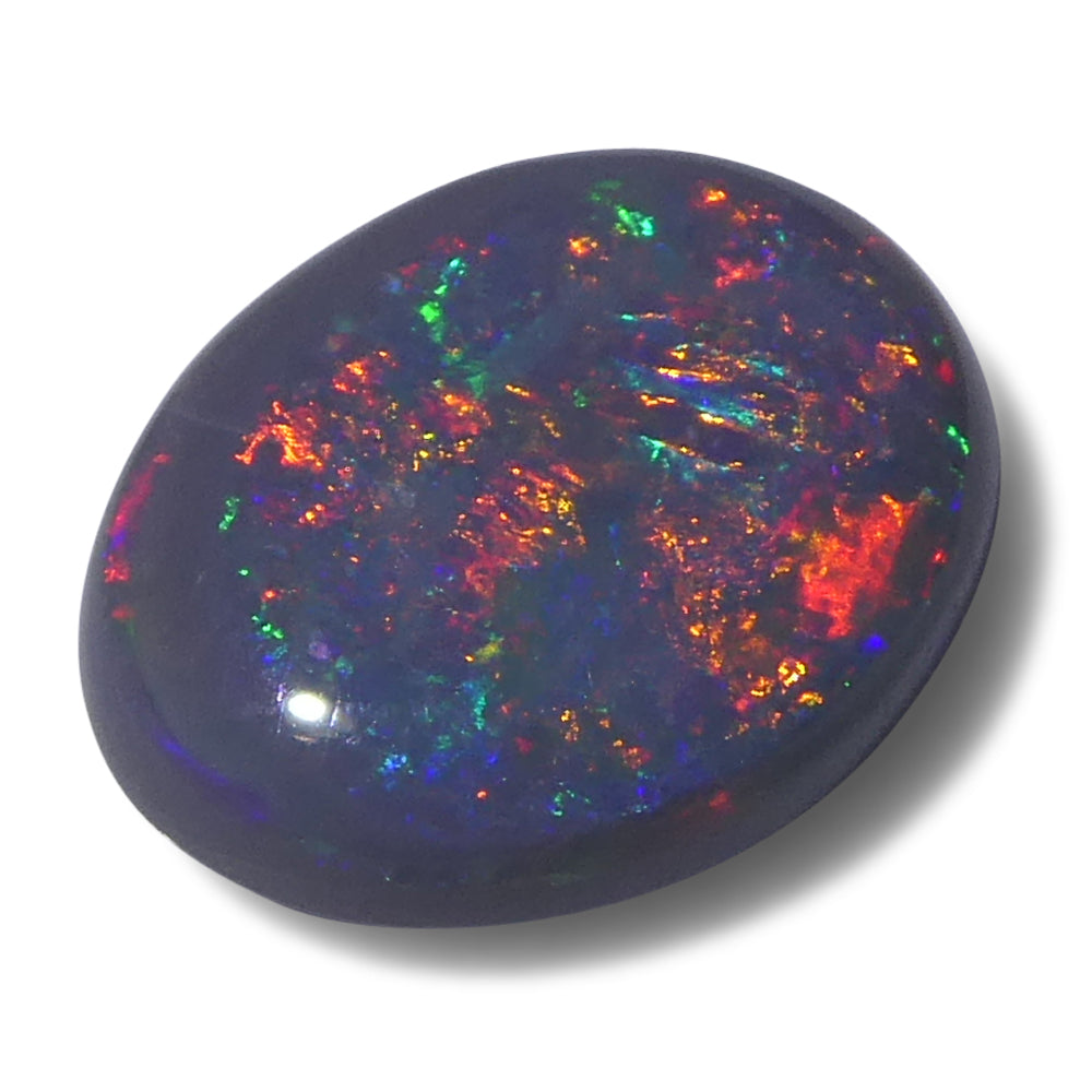 1.1ct Oval Cabochon Grey Opal from Australia