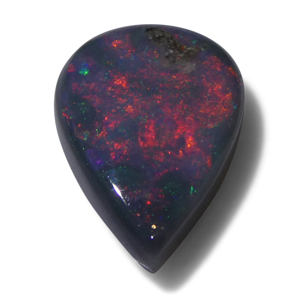 1.35ct Grey Australian Opal Cabochon with Play of Colour from SkyJems' Premium Gemstone Collection