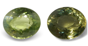 0.9ct Oval Yellowish Green to Greenish Yellow Alexandrite from Sri Lanka, Unheated - Skyjems Wholesale Gemstones