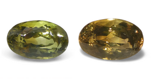 1.02ct Oval Yellowish Green to Yellowish Brown Alexandrite from Sri Lanka, Unheated - Skyjems Wholesale Gemstones