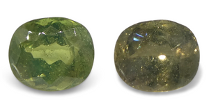 0.6ct Oval Yellowish Green to Greenish Yellow Alexandrite from Sri Lanka, Unheated - Skyjems Wholesale Gemstones