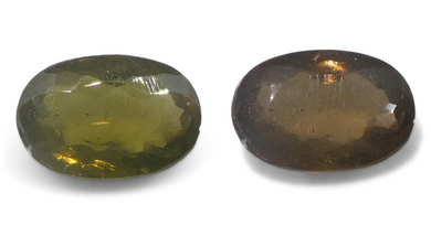 0.72ct Oval Yellowish Green to Yellowish Brown Alexandrite from Sri Lanka, Unheated - Skyjems Wholesale Gemstones