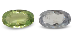 0.44ct Oval Yellowish Green to Greyish Purple Alexandrite from Brazil, Unheated - Skyjems Wholesale Gemstones