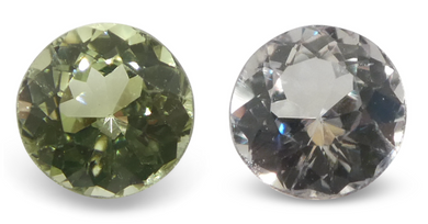 0.34ct Round Yellowish Green to Greyish Purple Alexandrite from Brazil - Skyjems Wholesale Gemstones