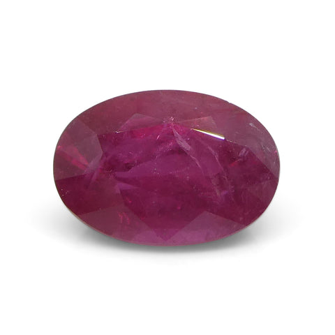 0.85ct Oval Red Ruby from Mozambique