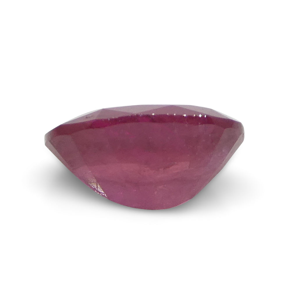 0.85ct Oval Red Ruby from Mozambique, precision-cut single stone by SkyJems, premium Canadian gemstone specialists since 1967