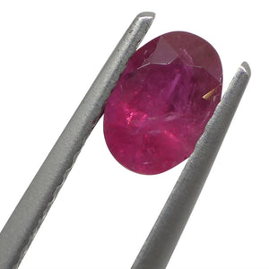 0.85ct Oval Red Ruby from Mozambique - Skyjems Wholesale Gemstones