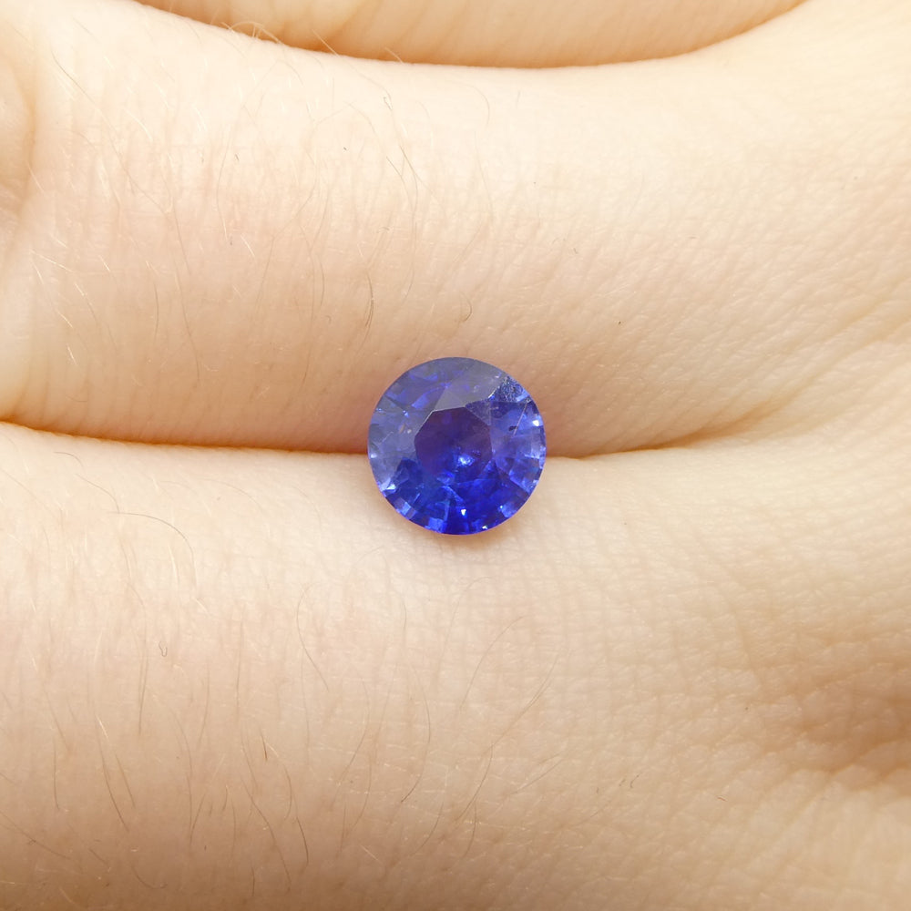 1.34ct Round Blue Sapphire from Sri Lanka - Skyjems Wholesale Gemstones