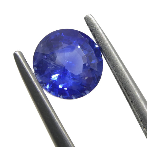 1.34ct Round Blue Sapphire from Sri Lanka