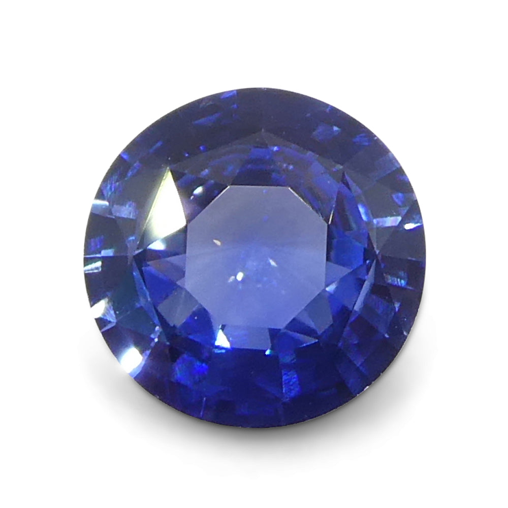 1ct Round Blue Sapphire from Sri Lanka