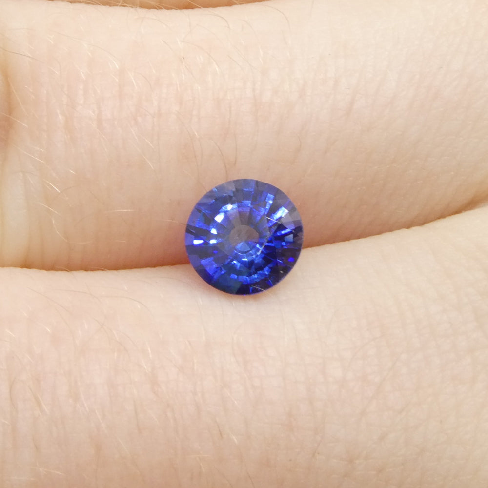 1.2ct Round Blue Sapphire from Sri Lanka - Skyjems Wholesale Gemstones