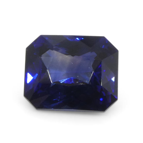 1.59ct Octagonal/Emerald Cut Blue Sapphire from Sri Lanka