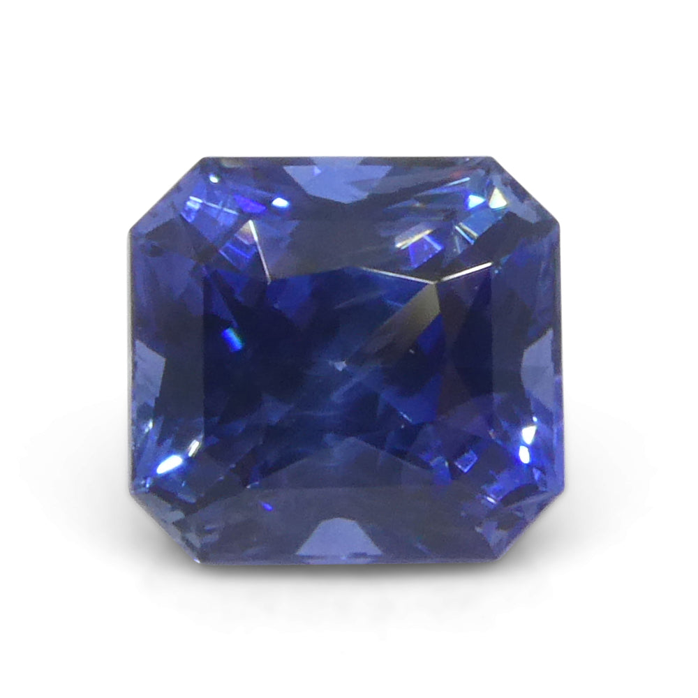 1.52ct Blue Sapphire from Sri Lanka, Octagonal Emerald Cut, Premium Gemstone by SkyJems Canadian Gem Experts