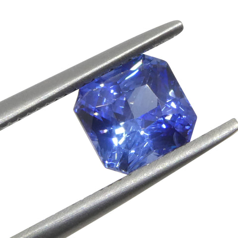 1.52ct Octagonal/Emerald Cut Blue Sapphire from Sri Lanka