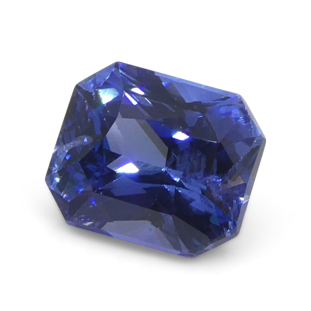 1.53ct Octagonal/Emerald Cut Blue Sapphire from Sri Lanka - Skyjems Wholesale Gemstones