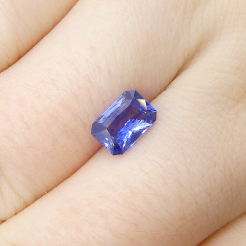 1.4ct Octagonal/Emerald Cut Blue Sapphire from Sri Lanka