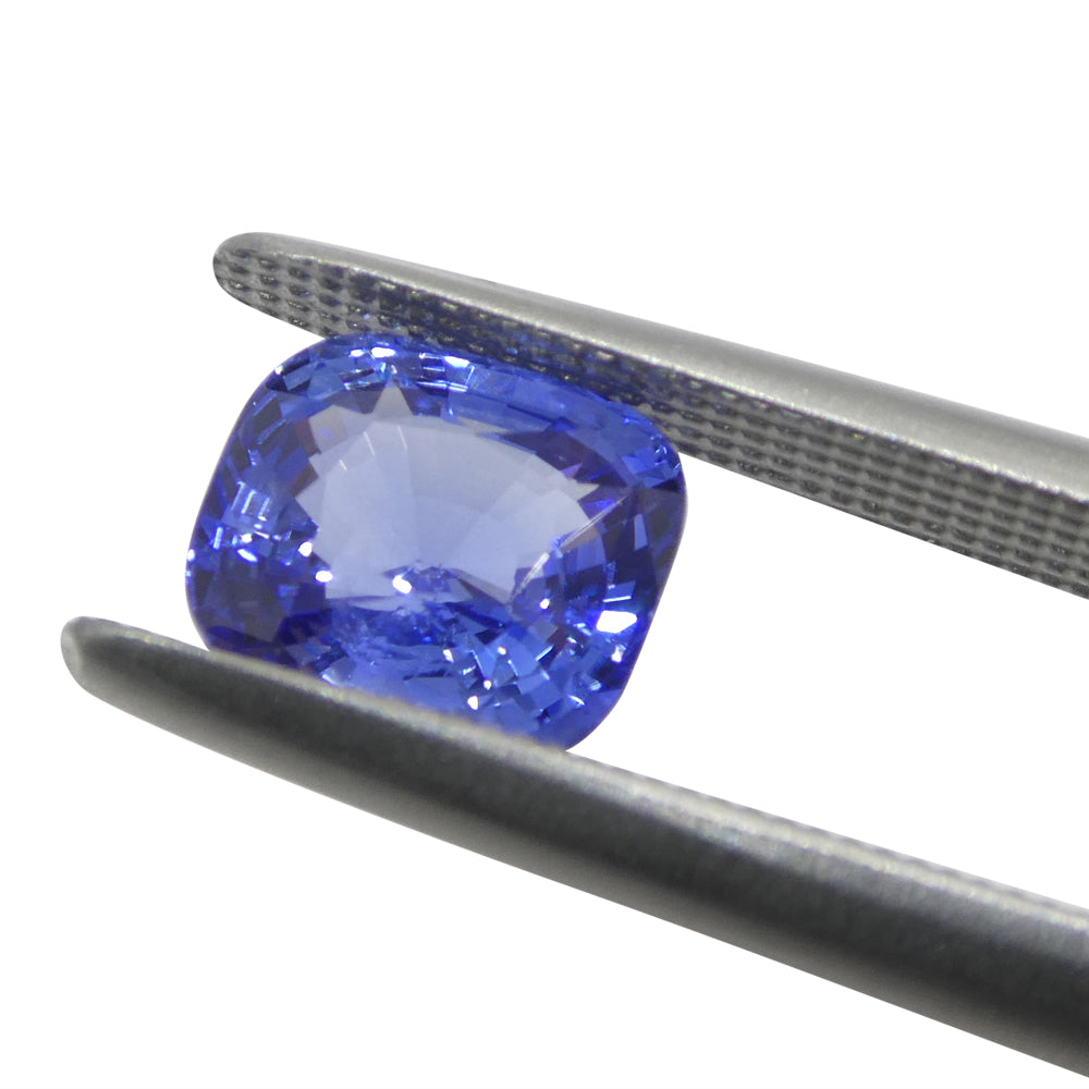 2ct Cushion Blue Sapphire from Sri Lanka - Skyjems Wholesale Gemstones