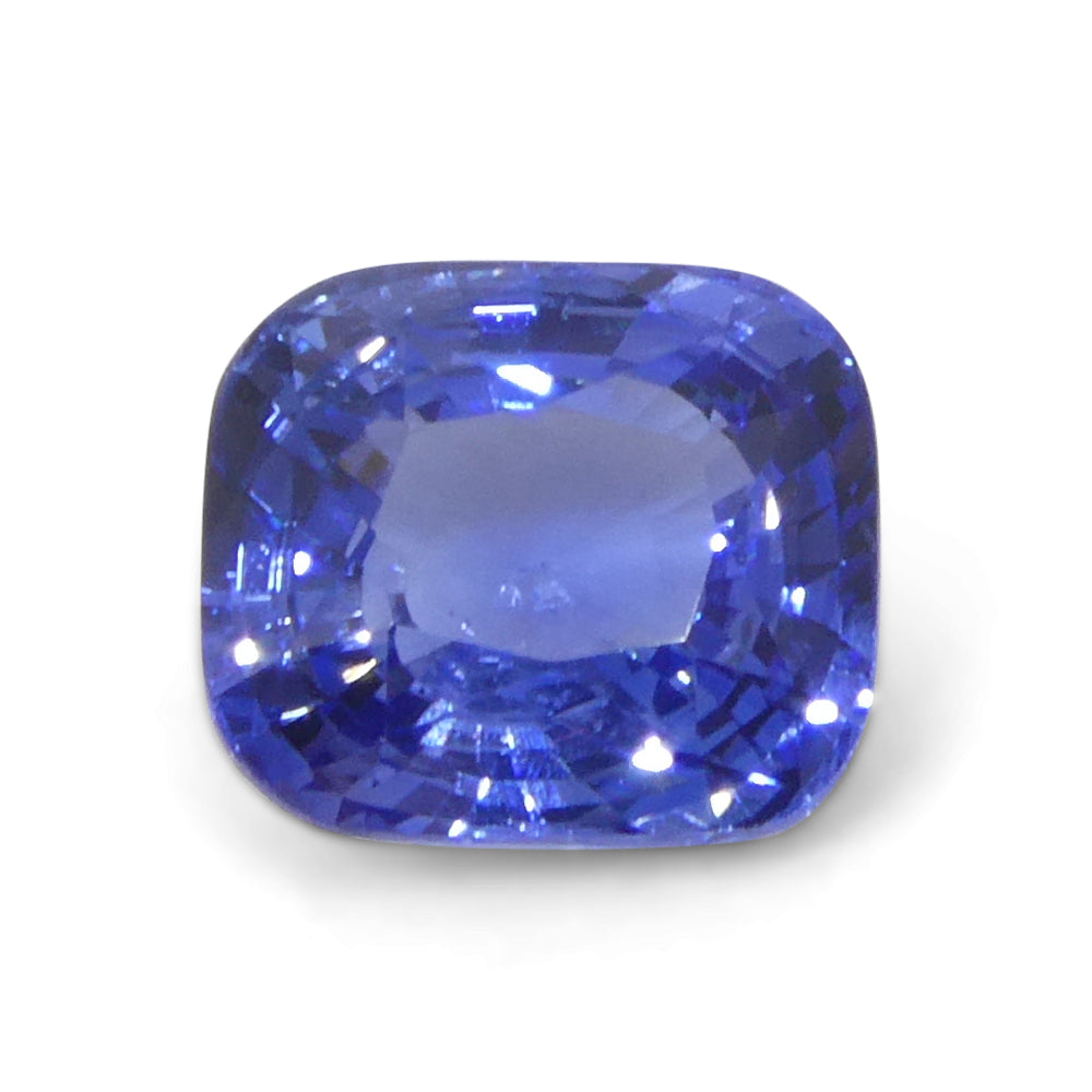 2ct Cushion Blue Sapphire from Sri Lanka - Skyjems Wholesale Gemstones