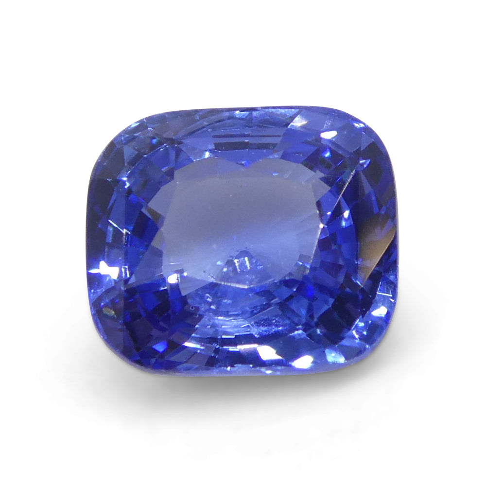 2ct Cushion Blue Sapphire from Sri Lanka - Skyjems Wholesale Gemstones