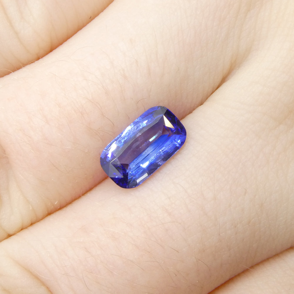 2.14ct Cushion Blue Sapphire from Sri Lanka - Skyjems Wholesale Gemstones