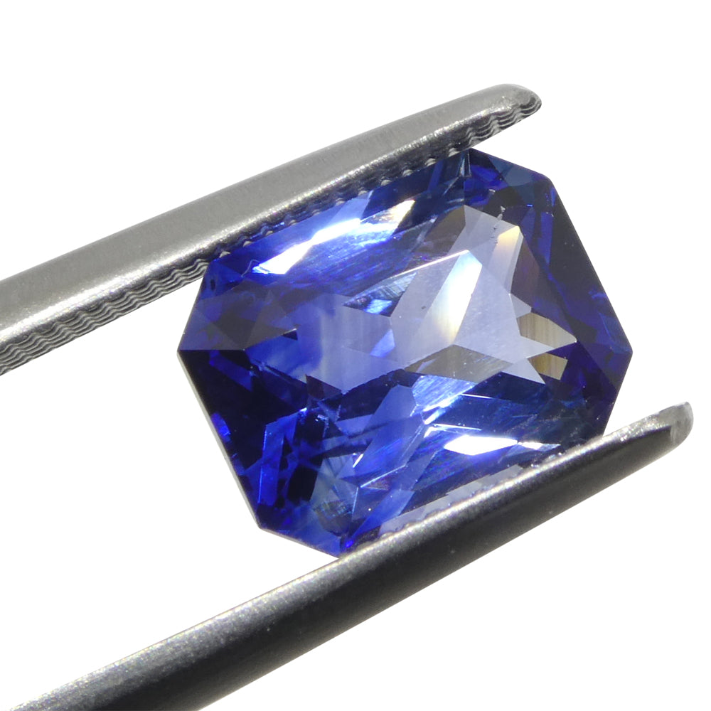 2.13ct Octagonal/Emerald Cut Blue Sapphire from Sri Lanka - Skyjems Wholesale Gemstones