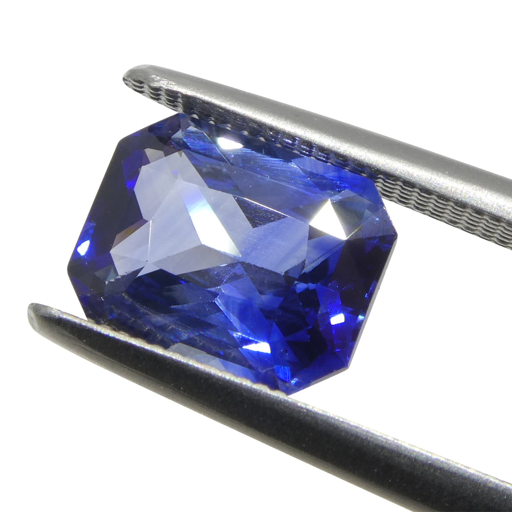 2.13ct Octagonal/Emerald Cut Blue Sapphire from Sri Lanka - Skyjems Wholesale Gemstones