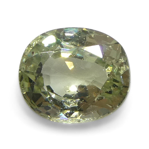 1.21ct Unheated Oval Green Sapphire from Tanzania