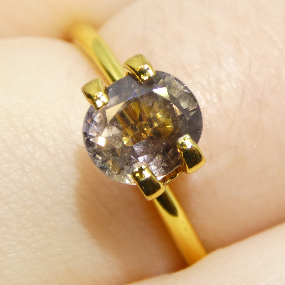1.76ct Greyish Pink Tanzanian Sapphire, oval-cut single stone from SkyJems' premium colored gemstone collection