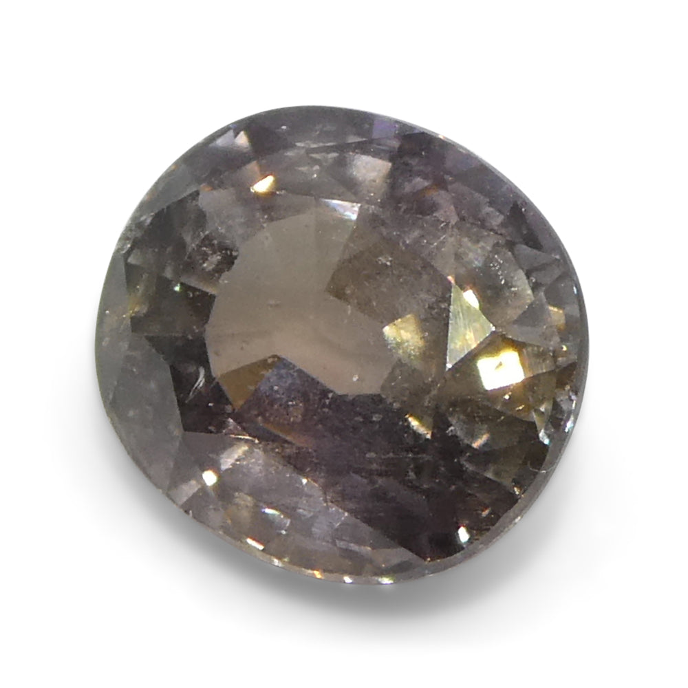 1.76ct Greyish Pink Tanzanian Sapphire, oval-cut single stone from SkyJems' premium colored gemstone collection