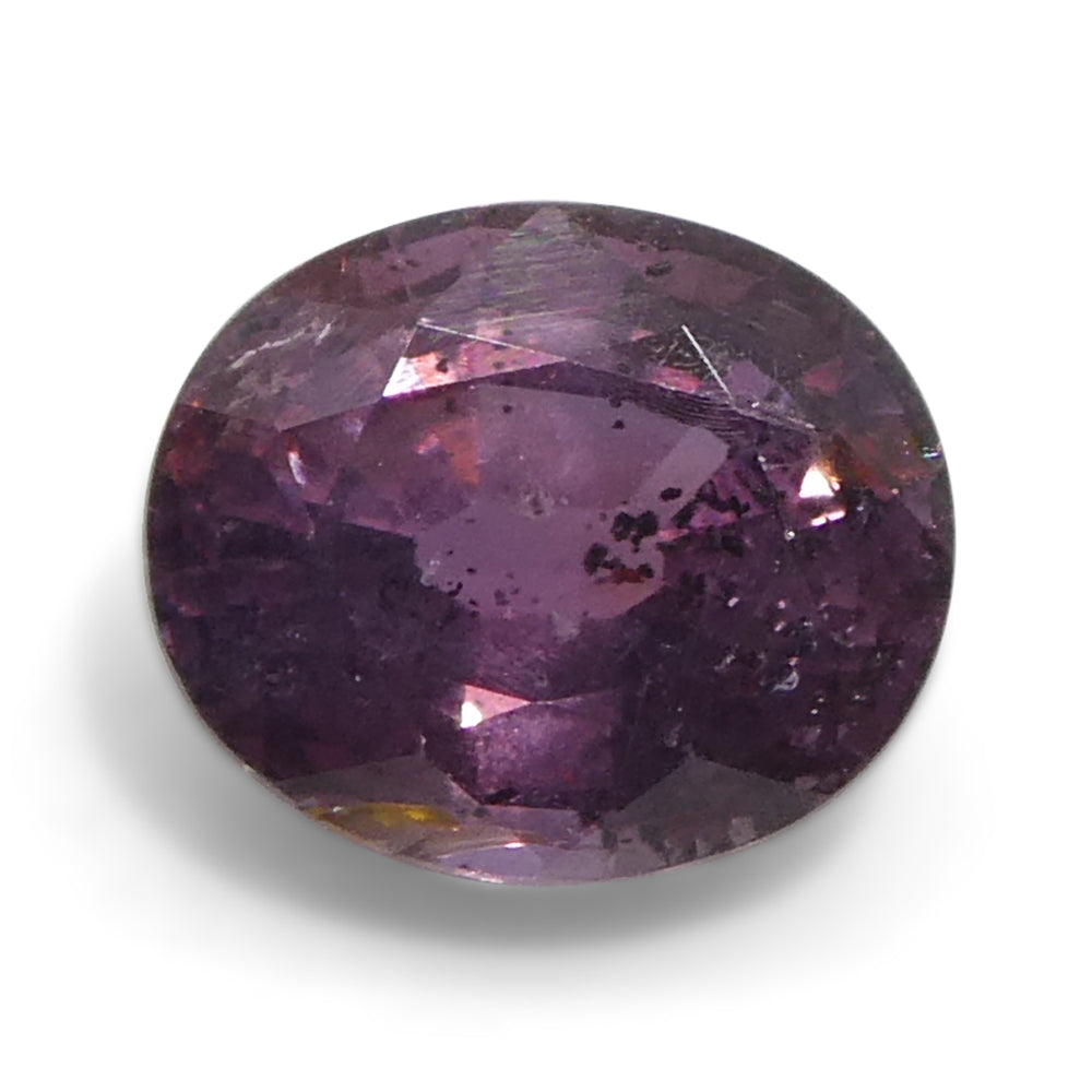 1.23ct Unheated Oval Purple-Pink Sapphire from Tanzania, Unheated - Skyjems Wholesale Gemstones