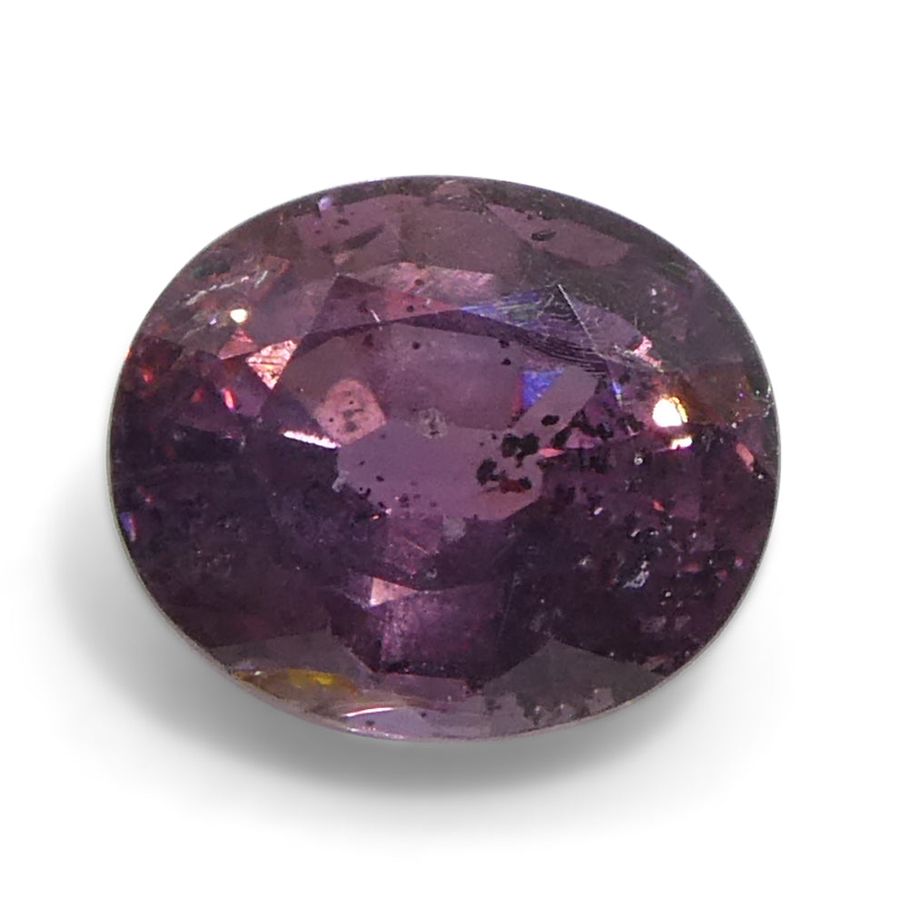 1.23ct Unheated Oval Purple-Pink Sapphire from Tanzania, Unheated - Skyjems Wholesale Gemstones