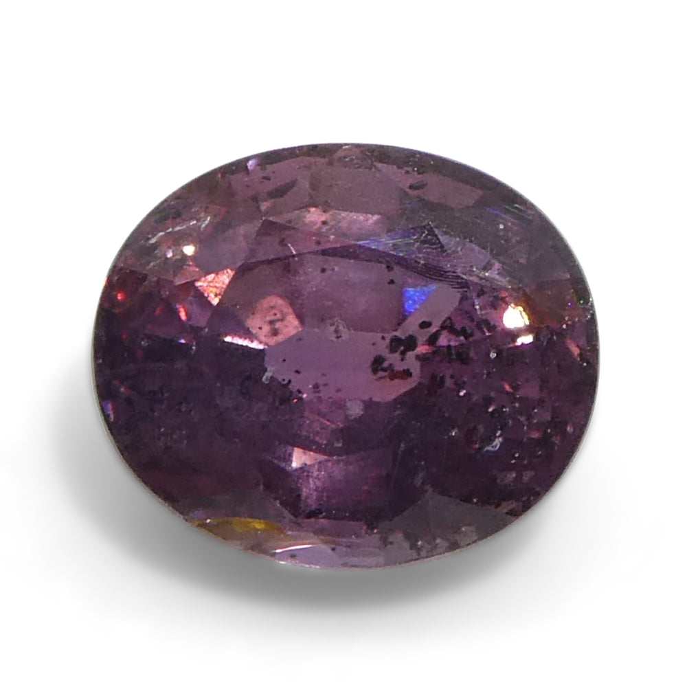 1.23ct Unheated Oval Purple-Pink Sapphire from Tanzania, Unheated - Skyjems Wholesale Gemstones